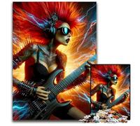 Electric Rock Sound JigsawPuzzle 1000 Pieces for Adults Wooden Jigsaw Creative Family GameHome Decor for Teenagers 1000 PCS(75x50cm)