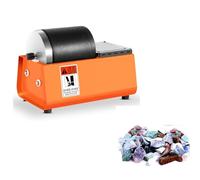 Electric Rock Tumbler, Adjustable Speed Rotary Rock Polisher Machine, Uniform Vibration/Roller Size:12.5*11.5cm/Low Noise, for Hardware Store/Home