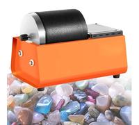 Electric Rock Tumbler Kit with Adjustable Speed and Strong Power for Polishing Rocks, Stones, and Coins, Features Uniform Vibration and Low Noise