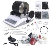 Electric Rock Tumbler Kit with Timer - Professional Stone Grinder for DIY Gem Polishing for Kids and Adults