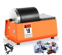 Electric Rock Tumbler Machine, Adjustable Speed Rotary Polisher, Strong Power, Uniform Vibration & Low Noise, Ideal for DIY Rock Gemstone Polishing