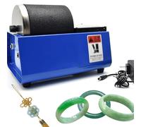 Electric Rock Tumbler Machine - Gemstones Polisher with Leakproof Rubber Barrel, Durable Motor, Dual-Wheel Drive, Noise Reduction for Crystals, Stones, Glass, and Metals