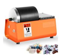 Electric Rock Tumbler Polisher Kit with Adjustable Speed, Uniform Vibration, Low Noise for Polishing Crystals, Stone, Glass, Metal