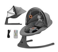 Electric rocker bouncer 2in1 LUMI 2 dark grey