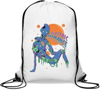 Electric Romance Coming To Your Galaxy This Summer Gym Sack Casual Drawstring Bag White