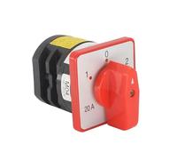 Electric Rotary Cam Changeover Switch HZ5-20 M04 M05 M06 2 Position 3 2 Position 380V 4KW 20A 1Pcs(HZ5D-20 M05)