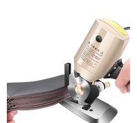 Electric Rotary Cutter with Automatic Sharpening, 250W Power for Cutting Fabric, Paper, Carpet, Leather up to 35mm Thickness