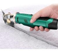 Electric Rotary Fabric Cutter - Cordless with 4000mAh Battery, Auto Sharpening, for Cloth, Paper, Carpet, Leather Cutting