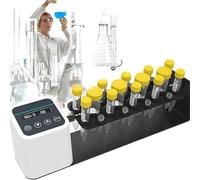 Electric Rotary Mixer with 7 Clamps, Adjustable Speed 20-80rpm and 1min-23h59min Timer for Laboratory, Medical, and Agricultural Research