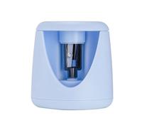 Electric Rotary Pencil Sharpener - USB Rechargeable, One-Handed, Lithium Battery, Large Debris Tray, Anti-Slip Base, For Office & School, Blue