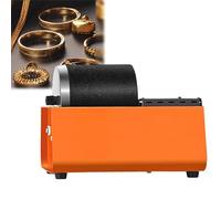 Electric Rotary Rock Tumbler Machine, Gemstones Polisher with Leakproof Rubber Barrel, Adjustable Dual-Wheel Drive, Stone Polishing Machine for Geology Mineral Metal