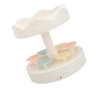 Electric Rotating Cake Display Carousel With Stable Base For Pastries Cupcakes Candy In Bakeries Event Catering Two Layer Revolving Dessert Stand