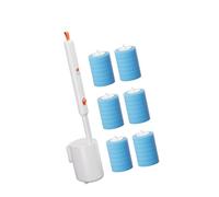Electric Rotating Toilet Brush Wall Mounted With Throwaway Head 360 Degree Cleaning Scrubber Tool For Stubborn Stain Space Saving Toilet Cleaning