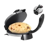 Electric Roti Maker, 2000W Roti Maker Machine, Double-sided Heating, Adjustable Temperature, 12-inch Size, Non-Stick Plates for Easy Chapati Making, for Pancakes, Crepes/Omelettes