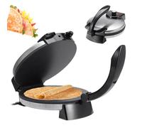 Electric Roti Maker, 2000W with LED Indicator Lights & Adjustable Temperature Control, Non-Stick Tortilla Press for Crepes, Blintz & Chapati