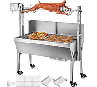 Electric Rotisserie for Outdoor Grilling, Large Spit Roaster with Adjustable Height, 985x400mm Cooking Surface for Whole Hog, Lamb, BBQ Party