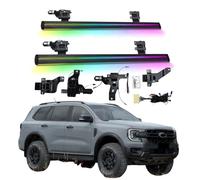Electric Running Boards Compatible for Ford Everest 2016-2025 6brackets with Light, SUV, Off-Road & Pickup Trucks - Retractable Truck Steps & Nerf Bars(DUAL-BEAM)