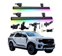 Electric Running Boards Compatible for Ford Everest 2016-2025 6brackets with Light, SUV, Off-Road & Pickup Trucks - Retractable Truck Steps & Nerf Bars(DUAL-BEAM)
