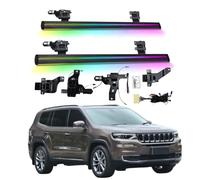 Electric Running Boards Compatible for Jeep Commander 2018-2023 with Light, SUV, Off-Road & Pickup Trucks - Retractable Truck Steps & Nerf Bars(DUAL-BEAM)