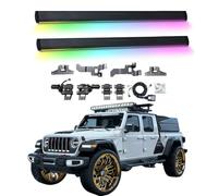 Electric Running Boards Compatible for Jeep Gladiator 2023-2025 with Light, SUV, Off-Road & Pickup Trucks - Retractable Truck Steps & Nerf Bars(SINGLE-BEAM)