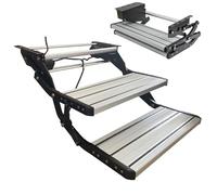 Electric RV Entry Step, Folding 1 Step Aluminum Camper Step, 12V Automatic Stair, Easy Installation for Travel Trailers