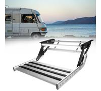 Electric Rv Entry Step, Folding 2-Step Aluminum Stairs For Travel Trailers, 12V Automatic, Easy Installation,Step Manual