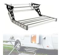 Electric RV Step with LED Lighting, Double Layer, Retractable Aluminum Alloy for RV Trailers, Campers, and Motorhomes