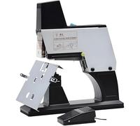 Electric S-Addle Stapler Machine, Automatic Rapid Binding with Pedal, Adjustable Thickness up to 100mm, 1-9 Intensity Levels, Perfect for Home, School, Office & Business Use
