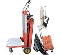 Electric Sack Truck Electric Stair Climber Stairs Up and Down with Rubber Chains Portable Foldable 300 kg Maximum Load Capacity for Easy Moving of Heavy Furniture,A,50cm*90cm*165cm
