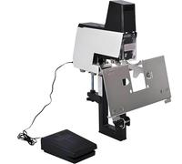 Electric Saddle Stapler, Automatic Pedal Operation, Adjustable Binding for Office and Conference Documents
