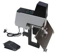 Electric Saddle Stapler for 2-50 Sheets Binding, Adjustable Thickness, 1-9 Intensity Levels, with Pedal for Easy Operation and High-Strength Nail Head