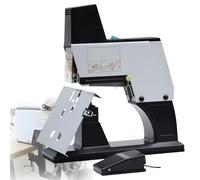 Electric Saddle Stapler for Flat and Saddle Binding, Adjustable Thickness and Depth, Binds 40 Sheets, Rapid Pedal Operation