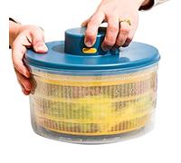Electric Salad Spinner 3l - USB Vegetable Dryer, Quick Basket | Ideal/Suitable for Kitchen Fruit Drying Lettuce Washing Draining Meal Preparation Cooking Storage Cleaning