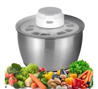 Electric Salad Spinner, USB Rechargeable Touch Start Two-Speed for Greens Lettuce Fruits Vegetables, Easy Clean