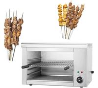 Electric Salamander Oven, Commercial Thermostatically Controlled Electric Oven, 2200W Adjustable Grid Kitchen Appliance Stainless Steel Broiler Chop Steak Oven for Pizza Roast Chicken