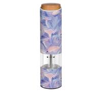 Electric Salt and Pepper Grinde Abstract Mushrooms Digital Illustration Blue Pink White