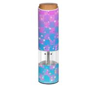 Electric Salt and Pepper Grinde Blue and Pink Glitter Checkered Pattern