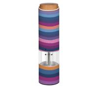 Electric Salt and Pepper Grinde Blue Magenta Orange Stripes