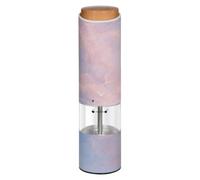 Electric Salt and Pepper Grinde Blue Rose Marble Texture Chic