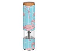 Electric Salt and Pepper Grinde Cute Pink Flamingo Blue Checkered