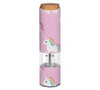 Electric Salt and Pepper Grinde Cute Unicorns Head Pattern Dark Pink for Girls