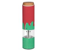 Electric Salt and Pepper Grinde Flowing Pigment Red Green