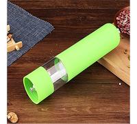 Electric Salt and Pepper Grinder, Battery Operated, Salt and Pepper Mills, Adjustable Coarseness,One Handed Operation (Color : Green)