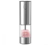 Electric Salt Grinder Adjustable Coarseness LED Light | USB-C fast charge, 2hr , stainless steel body, ABS build, long for battery life