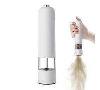 Electric Salt Mill - Grinder with Adjustable Coarseness, Durable Ceramic Mechanism, Easy Hand | Modern Kitchen Appliance for Cooking on the Table, Seasoning Spices and for