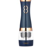 Electric Salt Pepper Mill Battery Ceramic Grinder Rose Adjustable Blue Gold