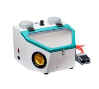 Electric Sand Blasting Machine for Surface Treatment and Polishing, Heavy Duty with Wet and Dry Use, Light and Foot Switch