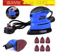 Electric Mouse Sander Detail Sanding Machine Wood Working DIY Tools +Sandpapers