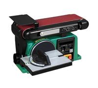 Electric Sanding Machine 550W, 2850RPM Adjustable Multi-Angle Workbench, Heavy Duty Belt/Disc Grinder for Wood, Metal, Stone Crafting and Grinding