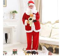 Electric Santa Claus - Voice-Activated Dancing Christmas Decoration with Music, Life Size Singing Doll, Infrared Induction, 8 Christmas Songs for Holiday Celebrations